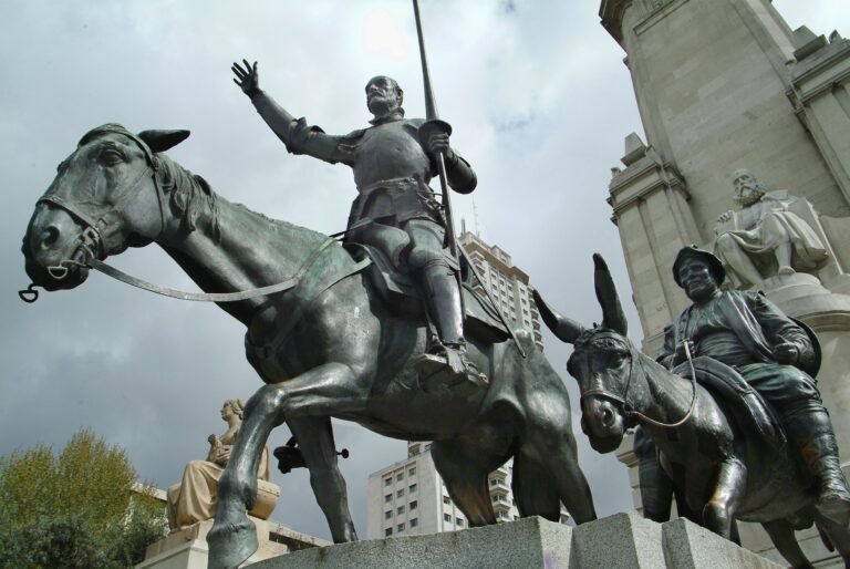 don Quijote de la Mancha, escrito por Miguel de Cervantes