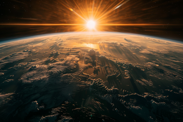 El sol y la tierra