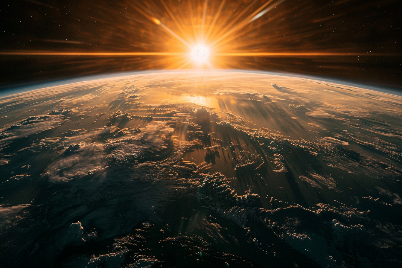 El sol y la tierra